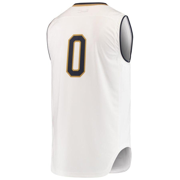 #0 Notre Dame Fighting Irish Under Armour Replica Basketball Jerseys - White 2019