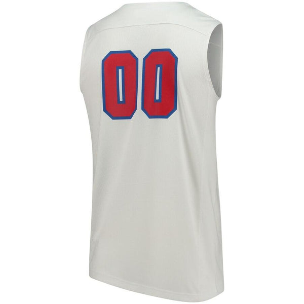#00 SMU Mustangs Performance Basketball Jersey - White 2019
