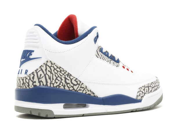 Nike Air Jordan 3 Retro True Blue 2016 Release White Men Shoes Sale Size US 7, 8, 8.5, 9, 10, 11, 12, 13