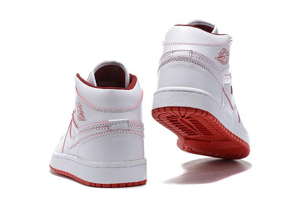 Nike Air Jordan 1 Mid SE 'White Gym Red' Sneaker Shoes Sale Men Size 7-12
