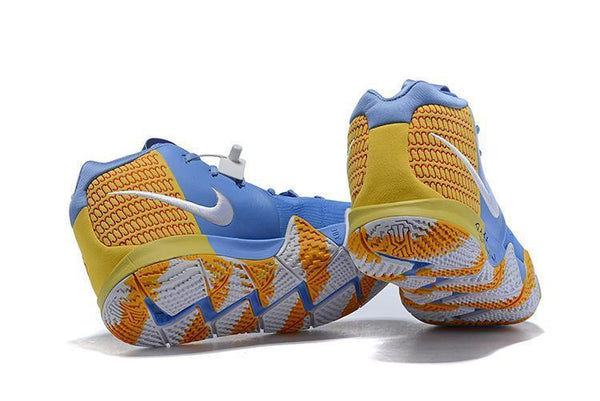 Nike Kyrie 4 Blue Yellow White  Men Basketball Shoes Sale Size US 7,8,8.5,9.5,10,11,12