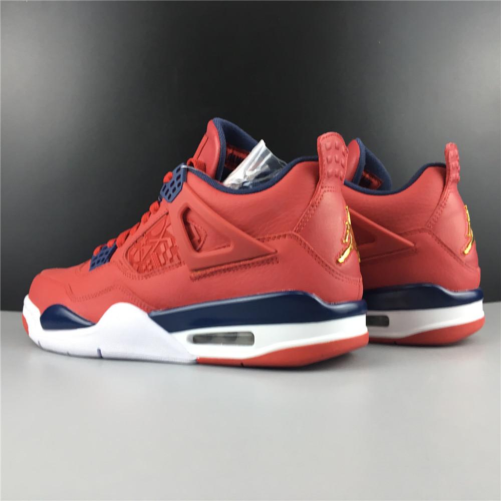 Nike Air Jordan 4 Retro FIBA Gym Red Men Shoes Sale Size US 7, 8, 8.5, 9, 10, 11, 12, 13