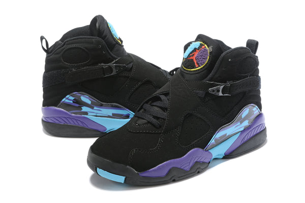 Air Jordan 8 Retro 'Aqua' 2015 Black Sneaker Shoes Sale Men Size 8-13