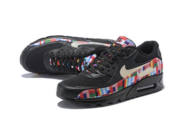 Nike Air Max 90 'One World Black' Shoes Sneaker Sale Men Size US 7, 8, 8.5, 9, 10, 11