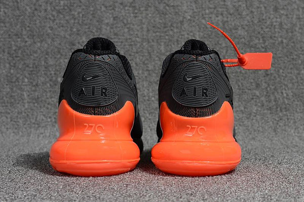 Nike Air Max 270 Black Orange Sneaker Shoes Sale Men Women Size 5.5 - 11
