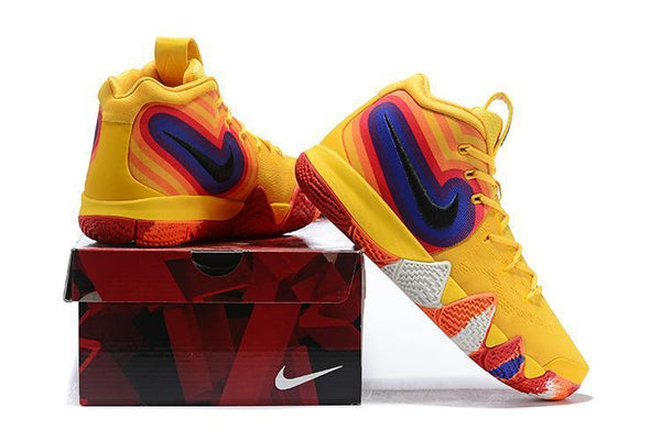 Nike Kyrie 4 "70s" Yellow Men Basketball Shoes Sale Size US 7,8,8.5,9.5,10,11,12