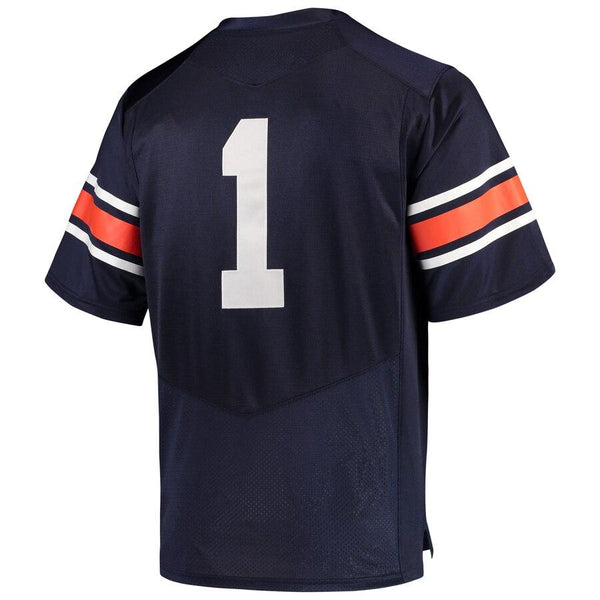 #1 Auburn Tigers Under Armour Premier Football Jersey – Navy 2019