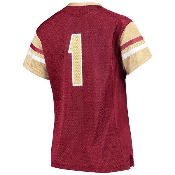 #1 Boston College Eagles Under Armour Women's Finished Replica Jersey – Maroon 2019