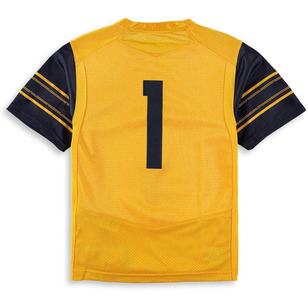 #1 Cal Bears Under Armour Youth Finished Replica Jersey – Gold 2019