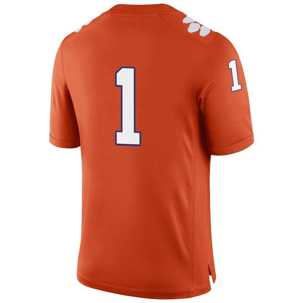 #1 Clemson Tigers Football Game Jersey – Orange 2019