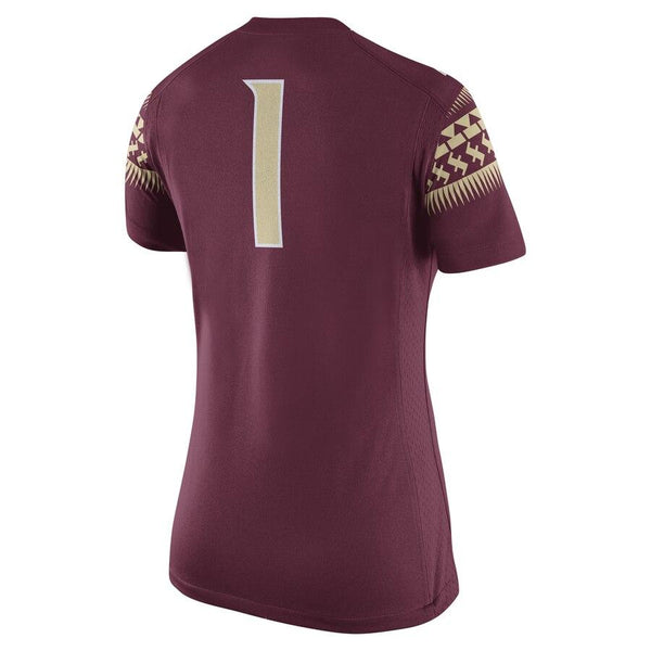 #1 Florida State Seminoles Women's Game Replica Football Jersey - Garnet 2019