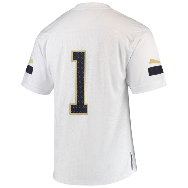 #1 Georgia Tech Yellow Jackets  Chase Football Jersey – White 2019