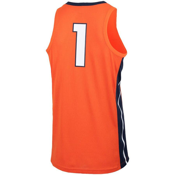 #1 Illinois Fighting Illini Replica Basketball Jersey – Orange 2019