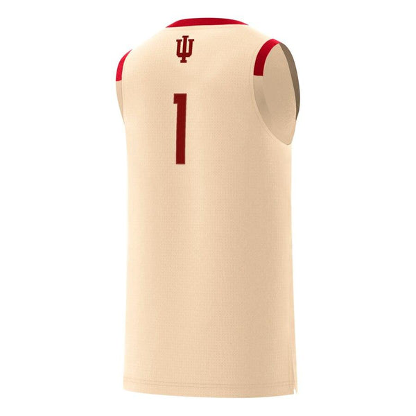 #1 Indiana Hoosiers  Harlem Renaissance Swingman Jersey – Cream 2019