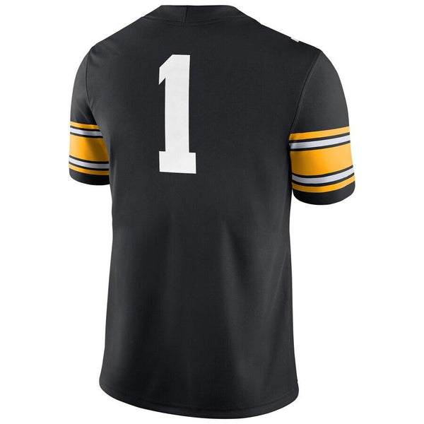 #1 Iowa Hawkeyes Game Jersey – Black 2019