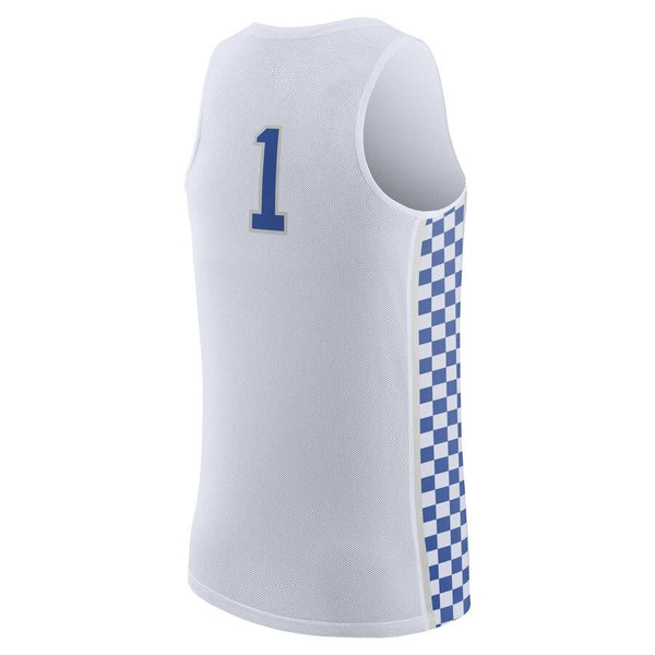 #1 Kentucky Wildcats Replica Basketball Jersey - White 2019