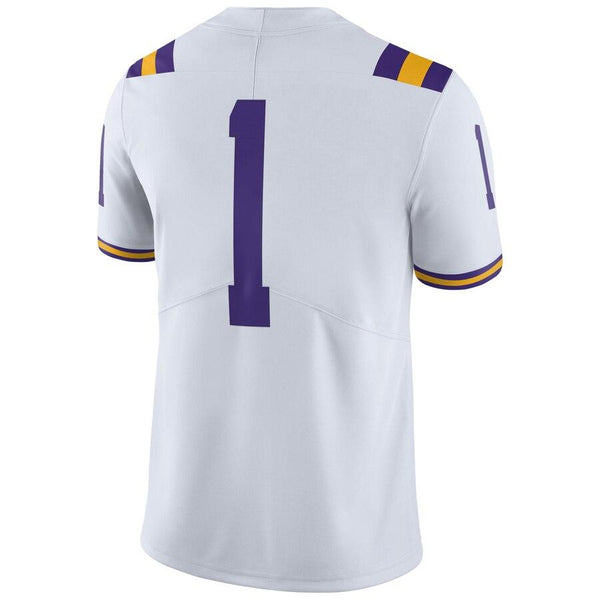 #1 LSU Tigers Limited Football Jersey - White 2019
