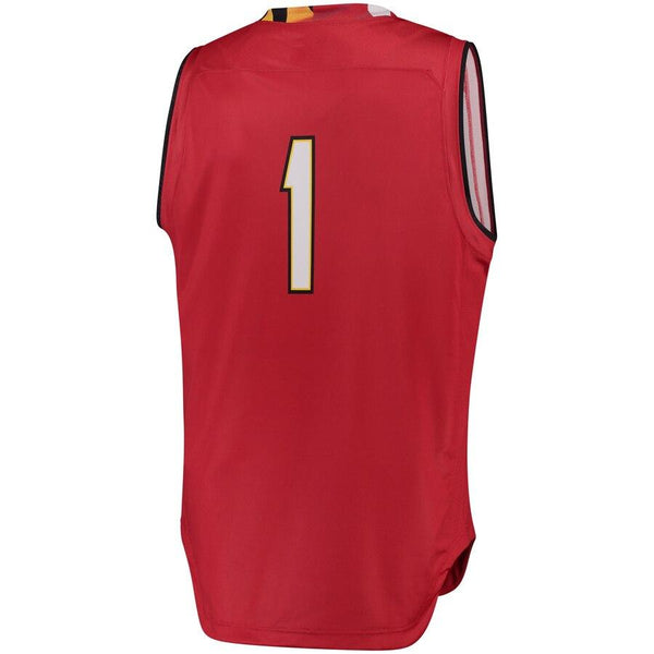 #1 Maryland Terrapins Under Armour Replica Basketball Performance Jersey - Red 2019