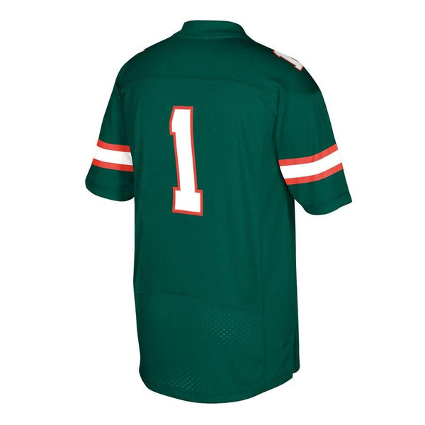 #1 Miami Hurricanes  Special Games Premier Football Jersey - Green 2019