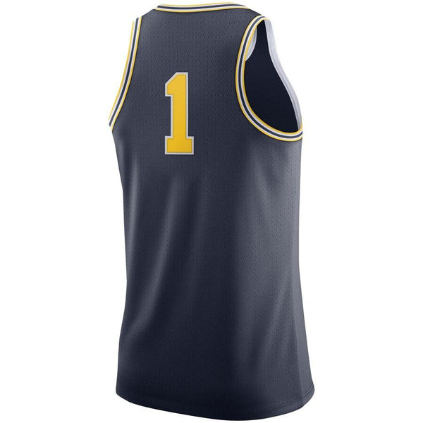 #1 Michigan Wolverines Jordan Brand Basketball Jersey – Navy 2019