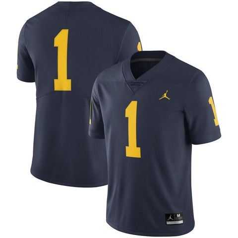 #1 Michigan Wolverines Jordan Brand Limited Football Jersey - Navy 2019