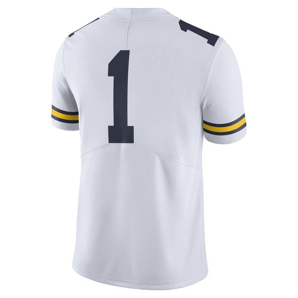 #1 Michigan Wolverines Limited Football Jersey - White 2019