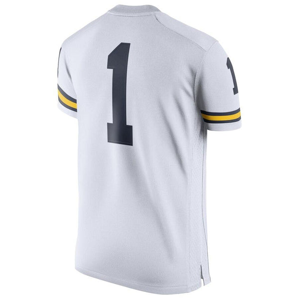 #1 Michigan Wolverines Women's Game Replica Football Jersey - White 2019