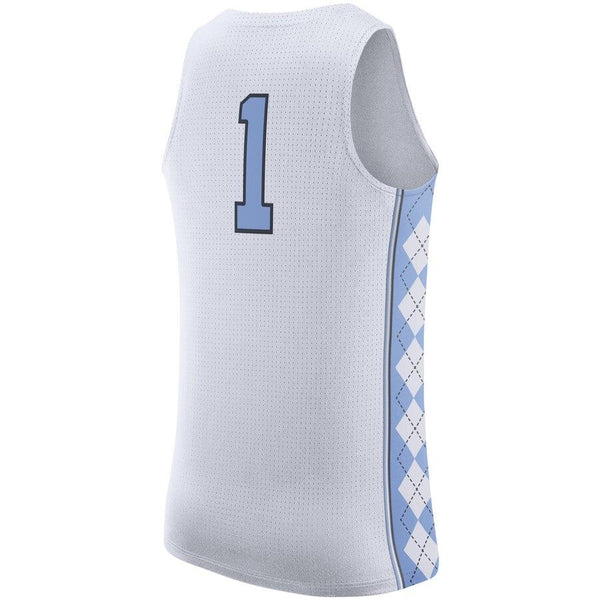 #1 North Carolina Tar Heels Jordan Brand On-Court Basketball Jersey - White 2019