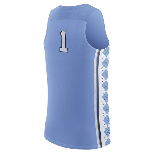#1 North Carolina Tar Heels Replica Basketball Jersey - Light Blue 2019