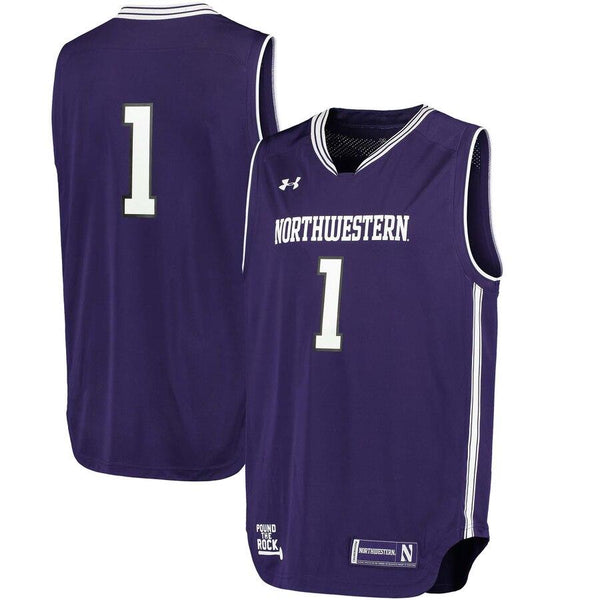 #1 Northwestern Wildcats Under Armour Replica Basketball Performance Jersey - Purple 2019