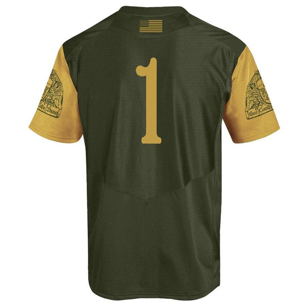 #1 Notre Dame Fighting Irish Under Armour 2016 Shamrock Series Football Jersey - Olive Green 2019