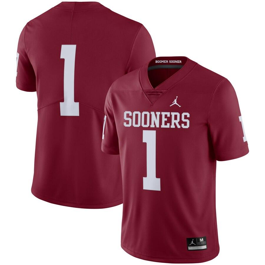 #1 Oklahoma Sooners Jordan Brand Limited Jersey – Crimson 2019