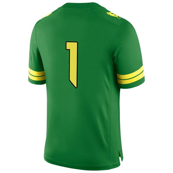#1 Oregon Ducks Football Game Jersey – Apple Green 2019
