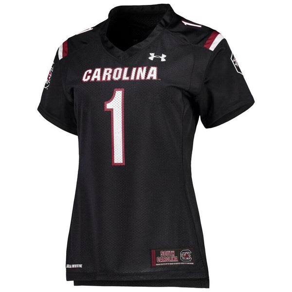 #1 South Carolina Gamecocks Under Armour Women's Finished Replica Jersey – Black 2019