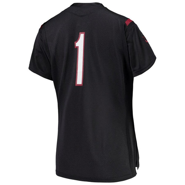 #1 South Carolina Gamecocks Under Armour Women's Finished Replica Jersey – Black 2019