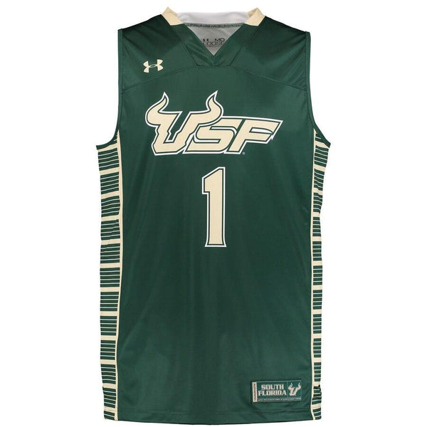 #1 South Florida Bulls Under Armour Male Performance Replica Basketball Jersey - Green 2019