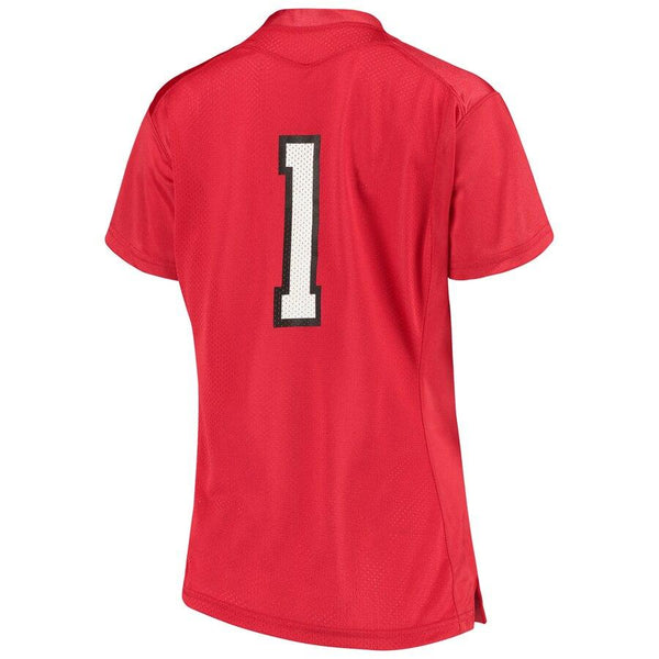#1 Texas Tech Red Raiders Under Armour Women's Finished Replica Jersey – Red 2019