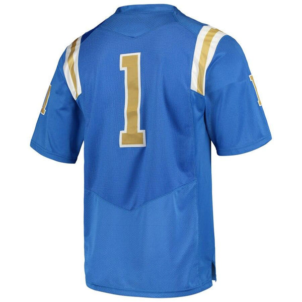 #1 UCLA Bruins Under Armour Premier Football Jersey – Blue 2019