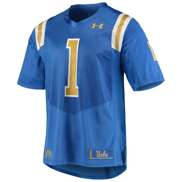#1 UCLA Bruins Under Armour Team Replica Football Jersey – Blue 2019