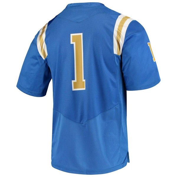 #1 UCLA Bruins Under Armour Team Replica Football Jersey – Blue 2019