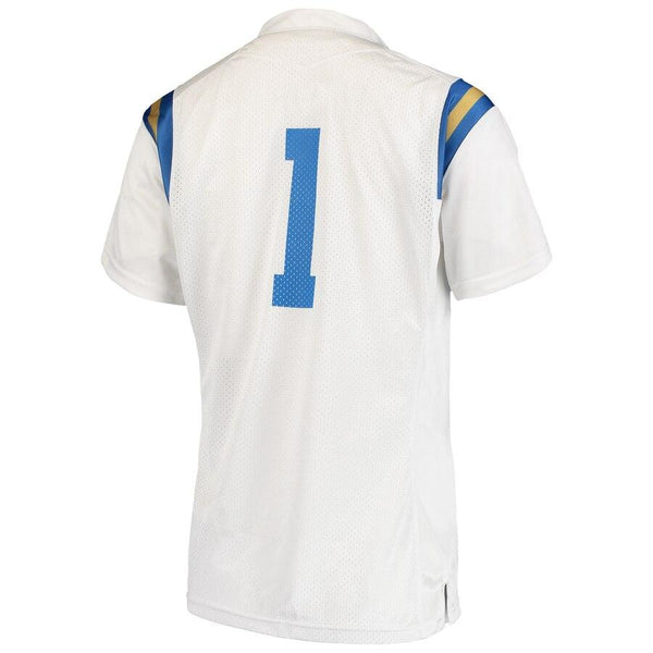 #1 UCLA Bruins Under Armour Women's Team Replica Football Jersey – White 2019