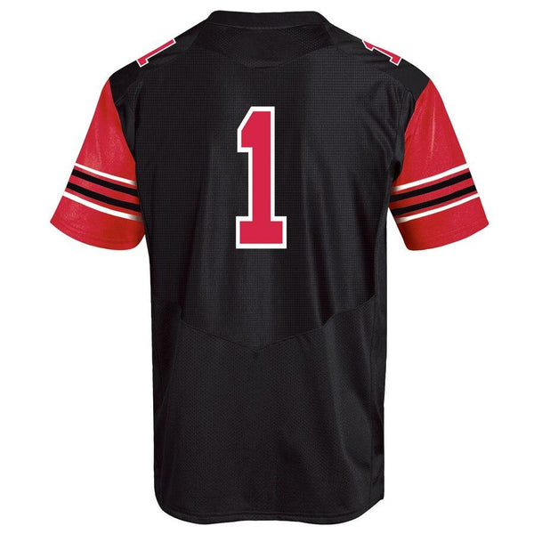 #1 Utah Utes Under Armour Team Replica Football Jersey – Black 2019