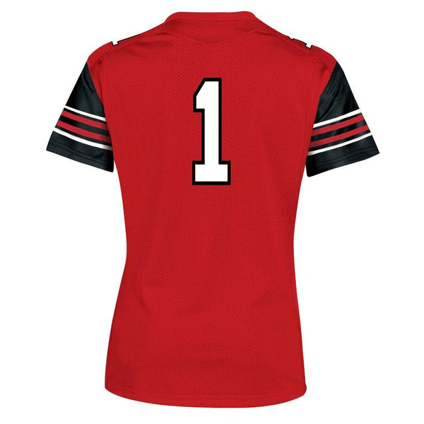 #1 Utah Utes Under Armour Women's Finished Replica Jersey – Red 2019