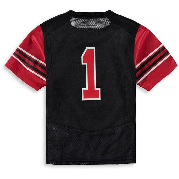 #1 Utah Utes Under Armour Youth Finished Replica Jersey – Black 2019