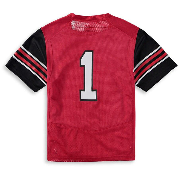 #1 Utah Utes Under Armour Youth Finished Replica Jersey – Red 2019