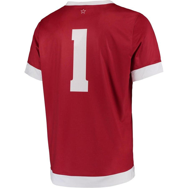#1 Wisconsin Badgers Under Armour Replica Performance Soccer Jersey - Red 2019