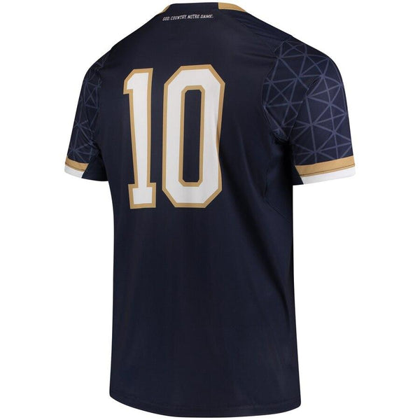 #10 Notre Dame Fighting Irish Under Armour Replica Performance Soccer Jersey - Navy 2019