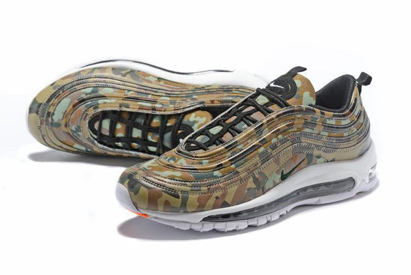 Nike Air Max 97 Camouplage Coffe Green Shoes Sale Size US 7, 8, 8.5, 9, 10, 11