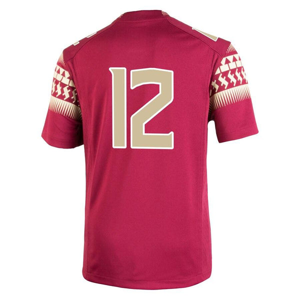 #12 Florida State Seminoles Youth Replica Home Jersey - Garnet 2019