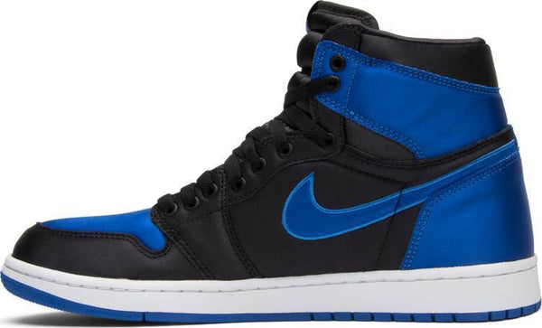 Nike Air Jordan 1 High OG SE 'Satin Royal' Black Blue Shoes Basketball Men Sale Size US 7, 8, 8.5, 9, 10, 11, 12, 13